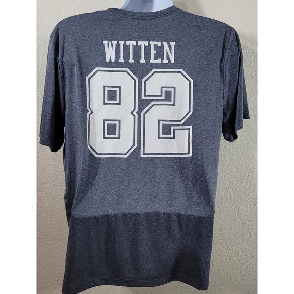 Dallas Cowboys Authentic Blue Heathered Star Logo Print Shirt Large Lightweight - Picture 2 of 3